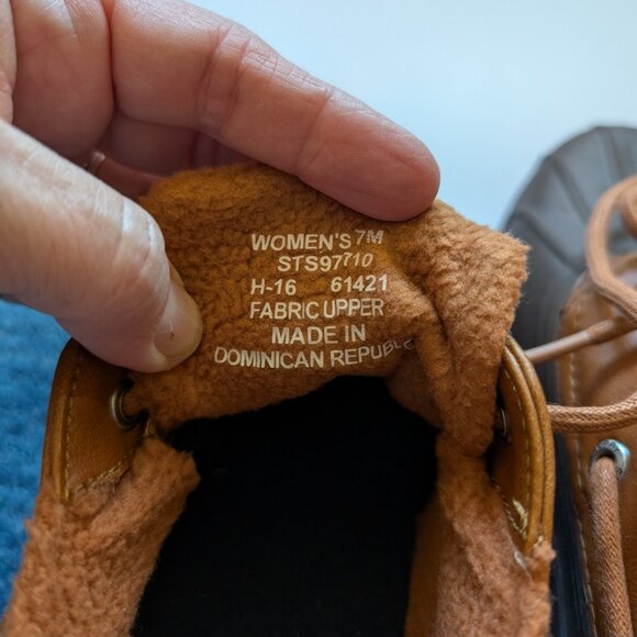 NEW Sperry Top Sider Brown Heron Duck Boots Women’s Size 7 - Picture 13 of 16